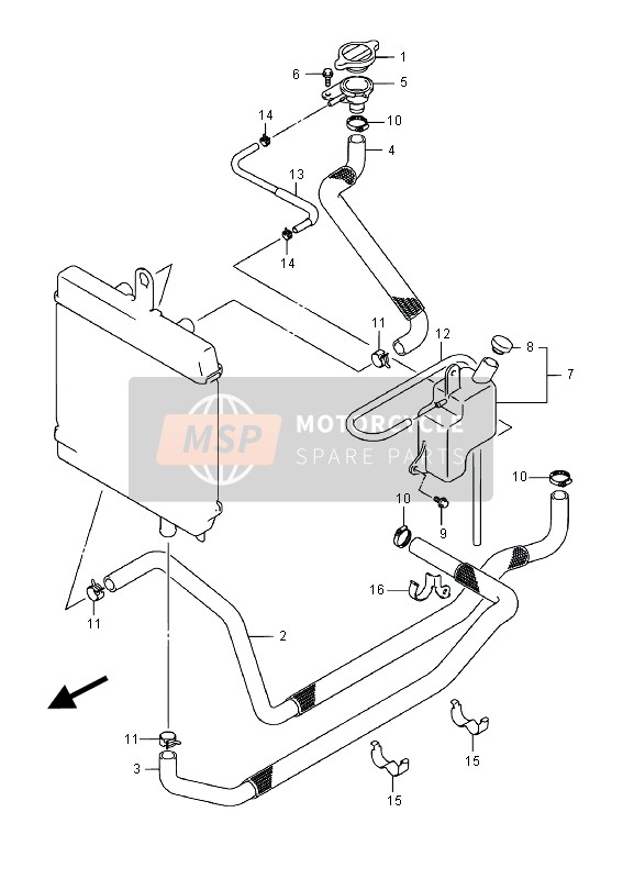 1785903H00, Plate, Water Hose Clamp, Suzuki, 1